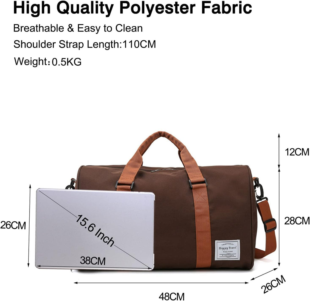 FANDARE Reisetaschen Sporttasche Damen Umhängetasche Herren Handgepäck Schultertasche Übernachtung S