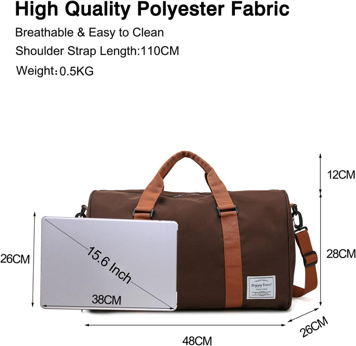 FANDARE Reisetaschen Sporttasche Damen Umhängetasche Herren Handgepäck Schultertasche Übernachtung S