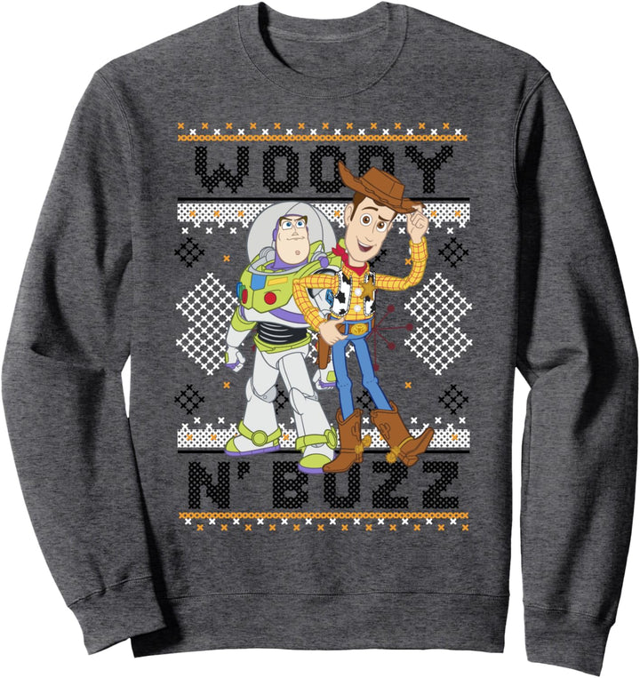Disney Pixar Toy Story Woody Buzz Ugly Weihnachten Sweatshirt