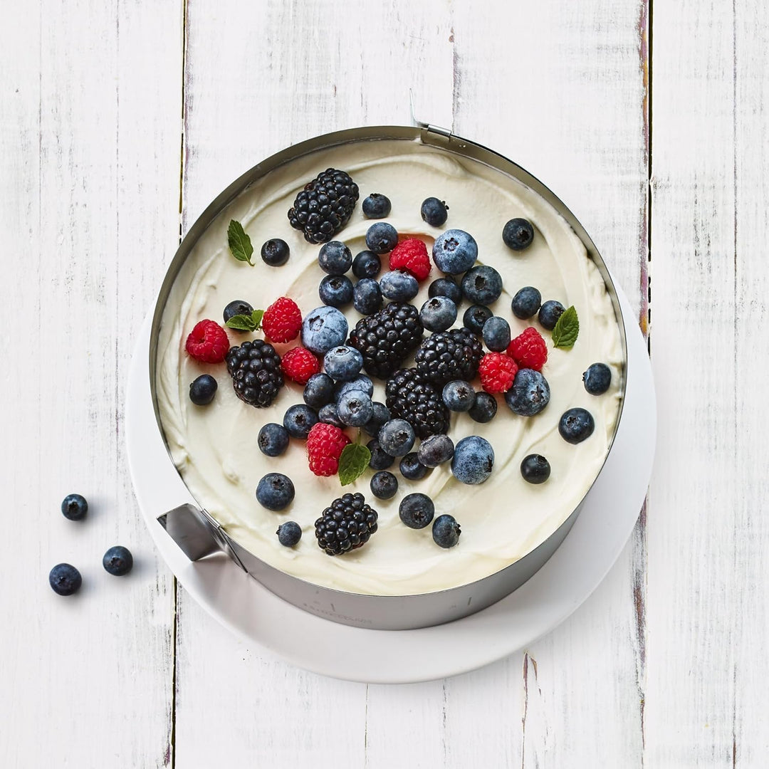 Birkmann RBV, 429413, Easy Baking, Tortenring extra hoch, Höhe 15 cm, Federbandstahl Höhe: 15 cm Run