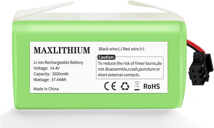 14.4V 2600mAh Ersatz-Akku Akku kompatibel mit Eufy RoboVac 11S 11S MAX G10 Hybrid G20 Serie 15C 30 3