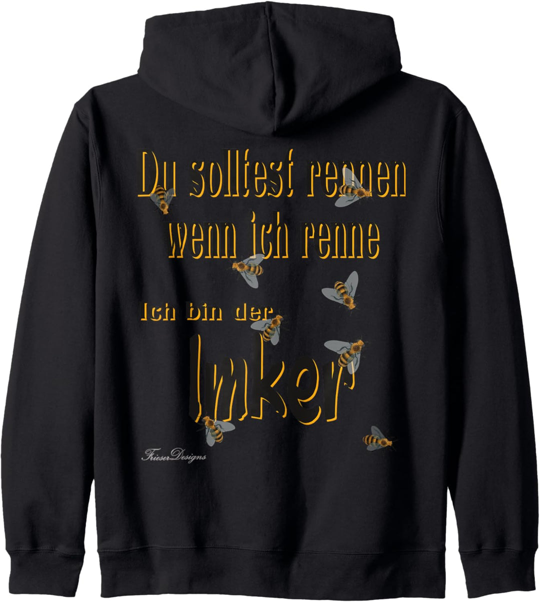 Lustiger Spruch Hobby Bienen Imker Kapuzenjacke