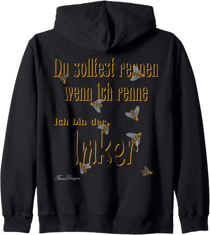 Lustiger Spruch Hobby Bienen Imker Kapuzenjacke