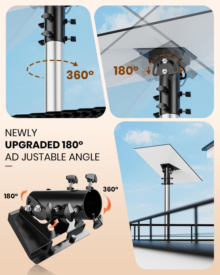 360°Starlink Gen 3 Rohradapter, Starlink Mast Halterung, Starlink V3 Montageplatte für Dach, kompati