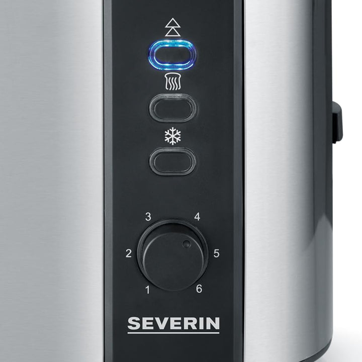 SEVERIN Automatik-Toaster, Toaster mit Brötchenaufsatz, hochwertiger Edelstahl Toaster zum Toasten,