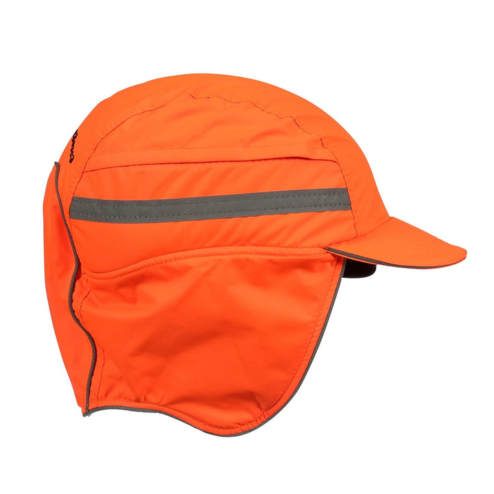 3M™ First Base™ 3 Anstosskappe 2021218, Winter, fluoreszierende Warnfarbe, Orange, verkürzter Schirm
