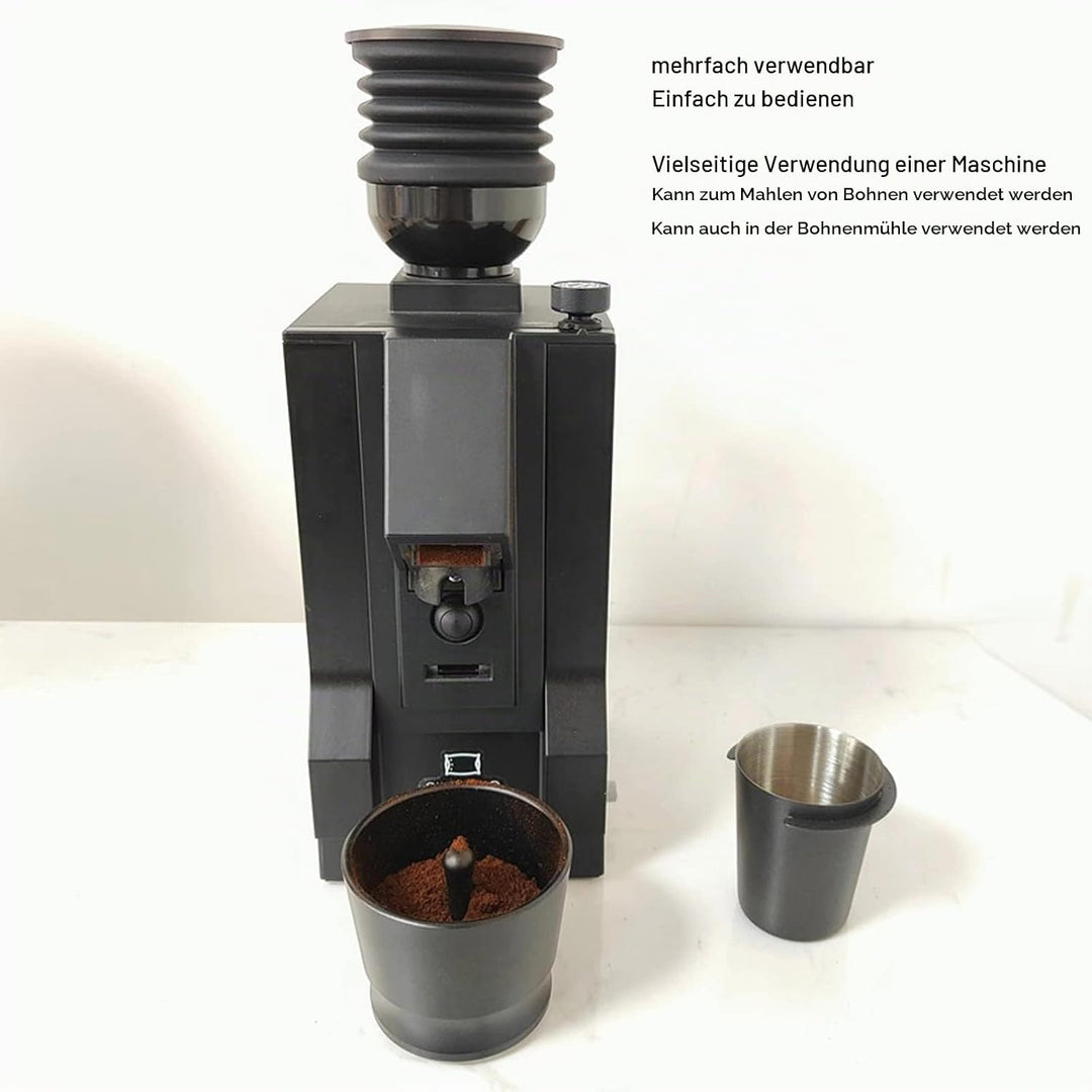 Fockety Kaffeemühle Blowing Bean Bin, Aluminium-Legierung Silikon Kaffeemühle Single Dose Hopper hoh