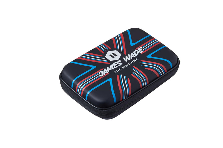 Unicorn Ultra James Wade Dart-Etui, schlankes schwarzes Design mit stilisiertem UK-Union Jack-Design