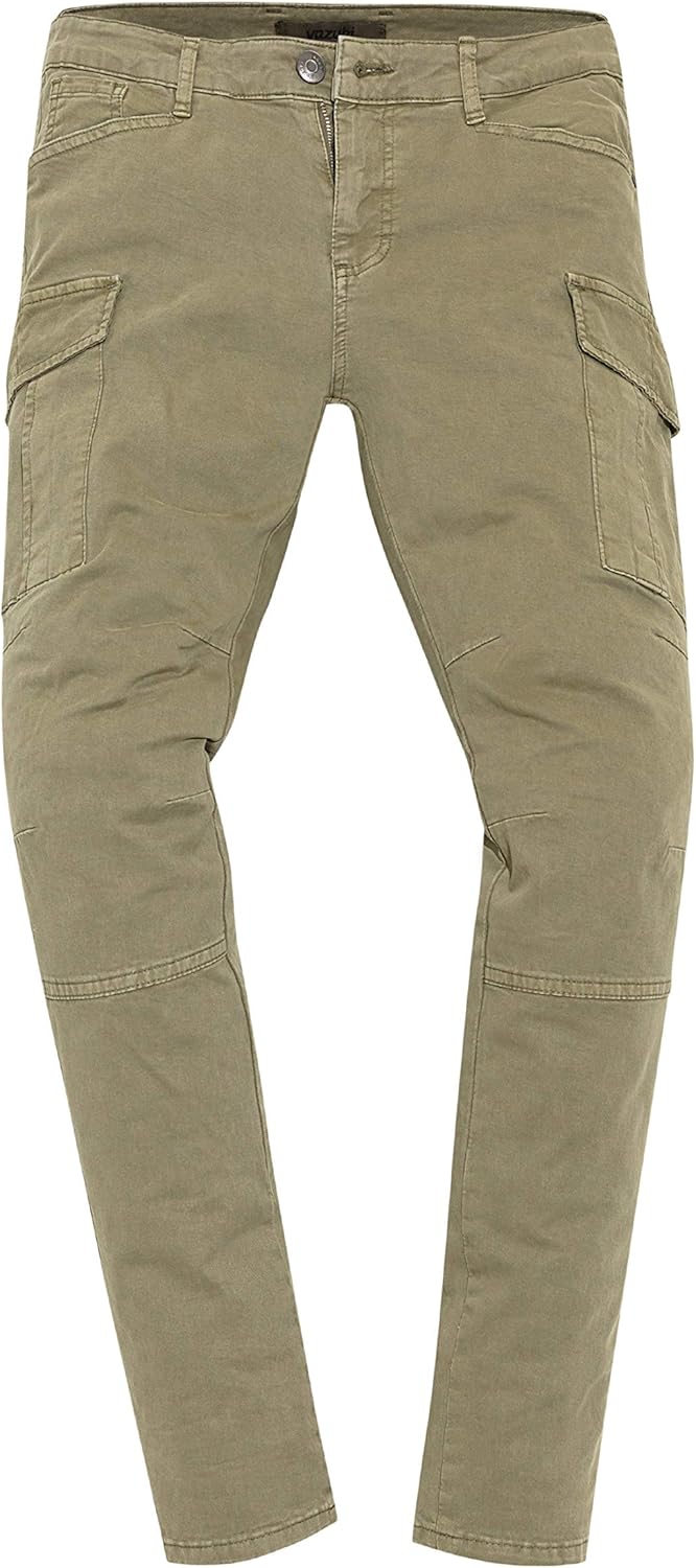 Yazubi Jayden - Herren Cargo Hose - Baumwoll Cargo Jeans 29W / 30L Grün (Dusky Green 170517), 29W /