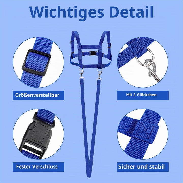 2 Stück Blau Pferdegeschirr Pferdeleine Zum Spielen Spielzeug Verstellbares Grössenverstellbar für K