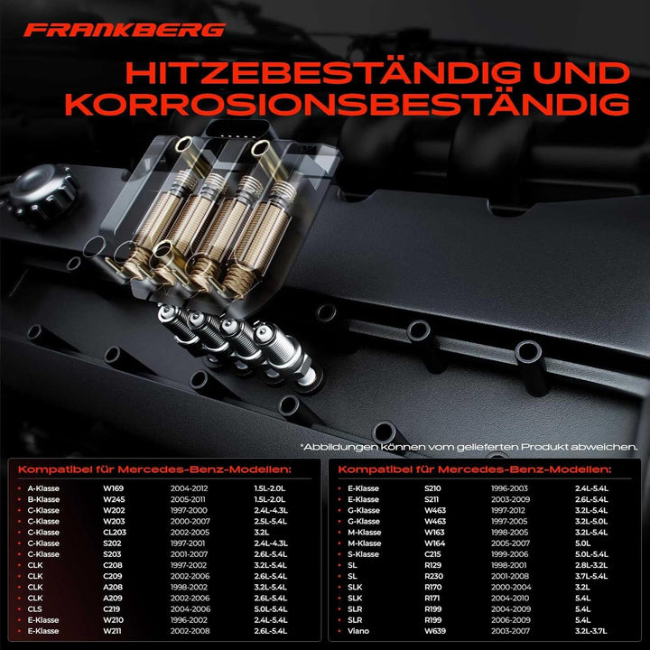2x Zündspule Zündkerze für W169 W245 W202,S202 CL203 CLK C208 C209 A208 A209 C219 W210,S210 W463 W16