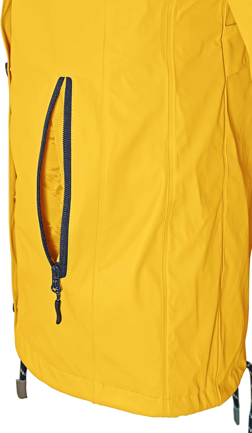 Damen Regenmantel Friesennerz 620 | halblanger wasserdichter Regenparka | winddicht mit maritimen, w