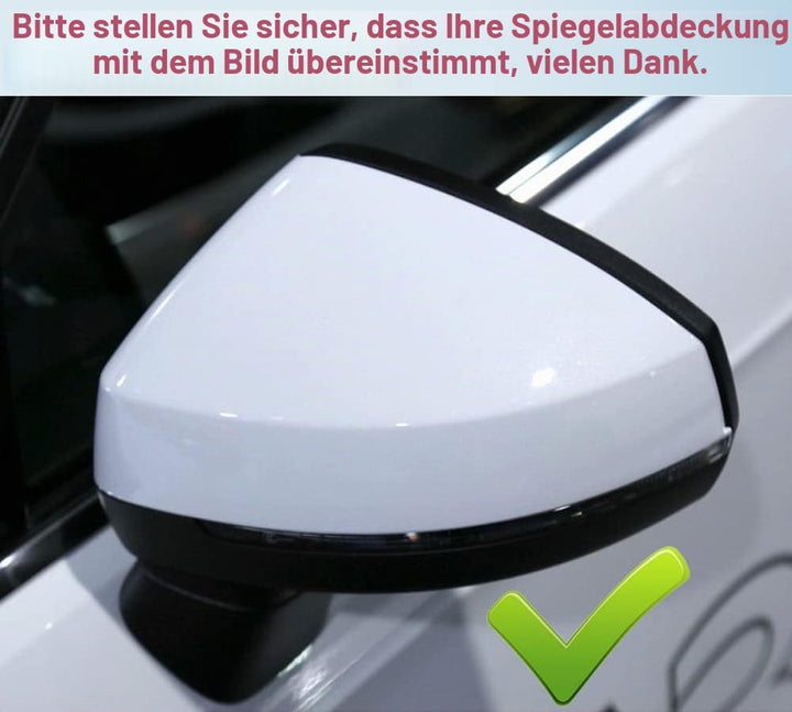 Auto Spiegelkappen1 Paar Tür Aussenspiegelkappe Rückspiegelkappe Seitenspiegel Abdeckungen für A-udi