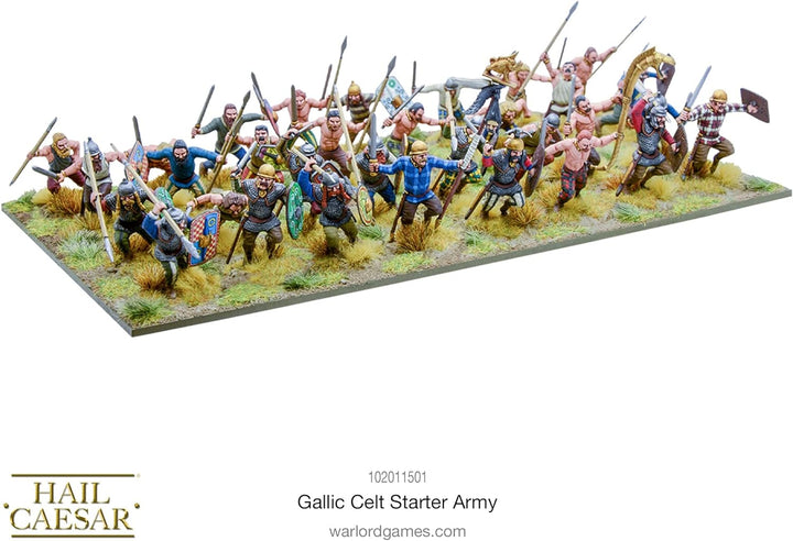 Warlord Games Gallic-Celt-Starter-Armee – 28 mm grosse Kunststoff-Miniaturen für Hagel Caesar, sehr