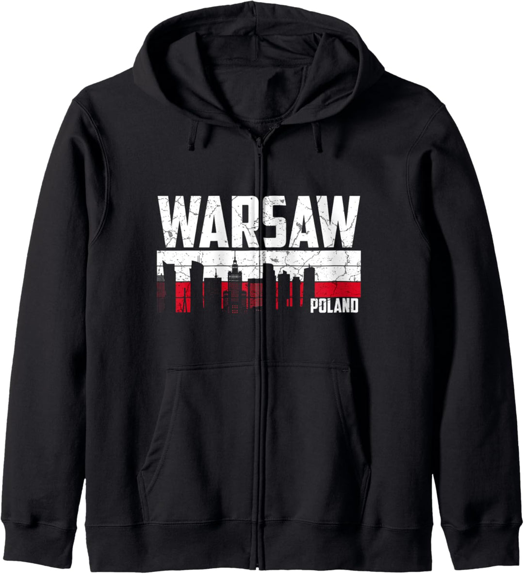 Mein Warschau Skyline Heimat Stadt Souvenir Kapuzenjacke