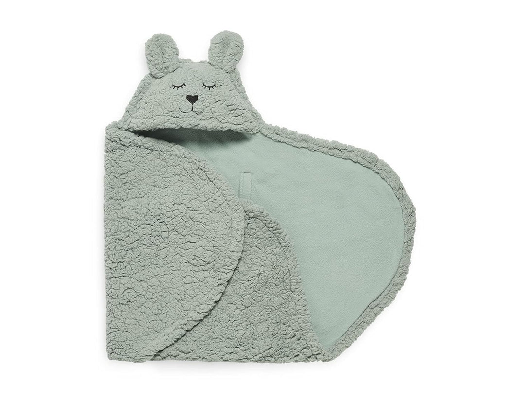 Jollein Puckdecke Bunny 100x105cm - Ash Green, Green