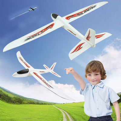 TOYANDONA 99CM Segelflugzeug Kinder Styroporflieger Flugzeug Manuelles Werfen Outdoor Sport Wurfspie