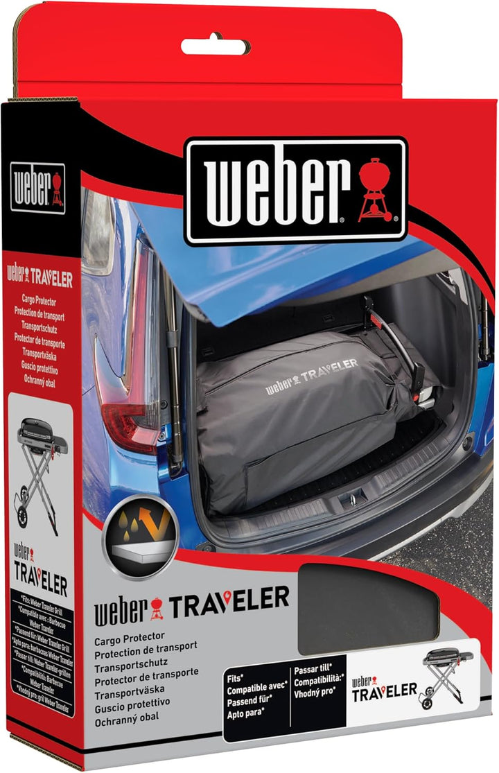 Weber 7030 Schutzhülle für Weber Traveller, Schwarz Single, Transporthülle für Traveler