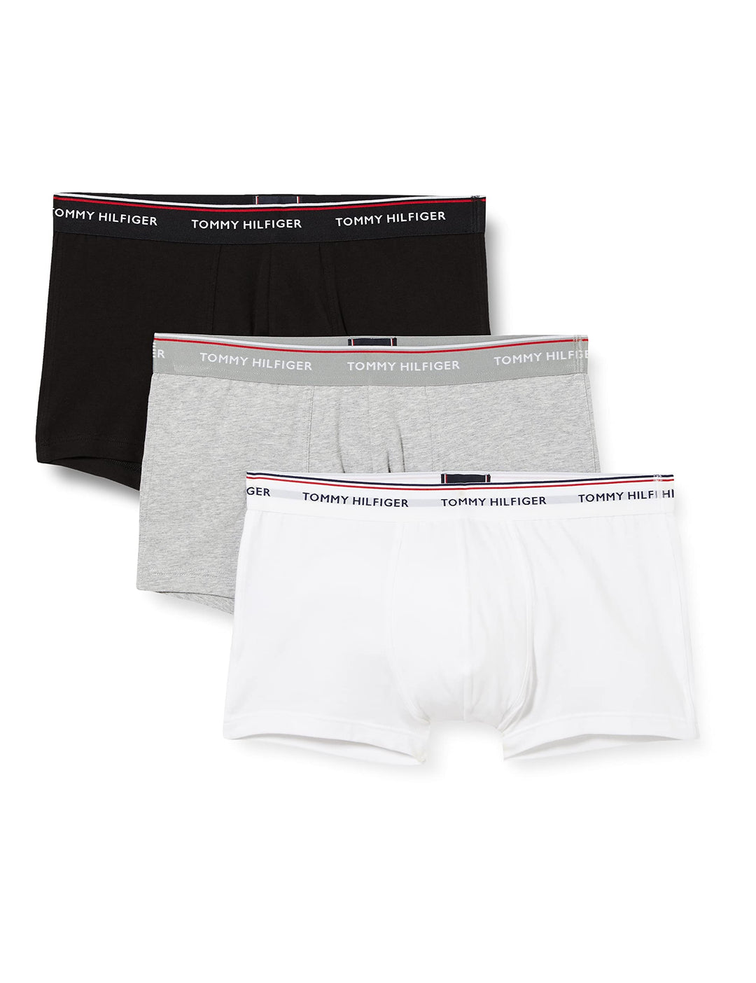 Tommy Hilfiger Herren Boxershorts (3er Pack) S Mehrfarbig (Black/Grey Heather/White), S Mehrfarbig (