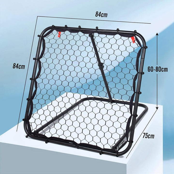 Leogreen Rebounder für Fussball, Fussball Rebounder Jugendlich, Teleskopische Stufenlose Einstellung