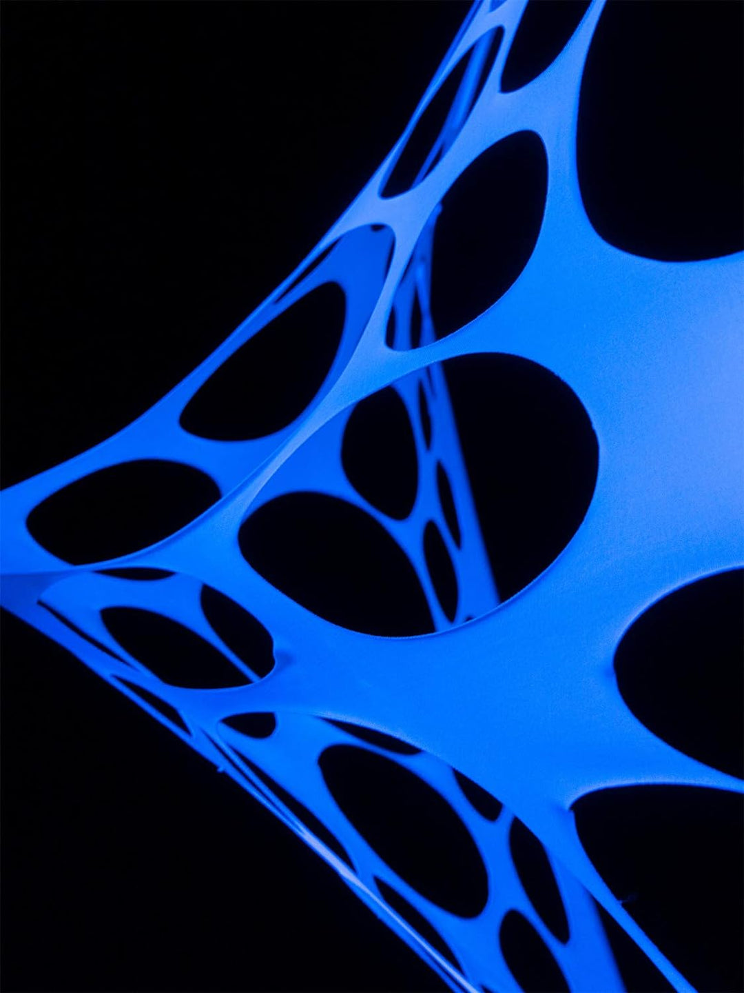 PSYWORK Schwarzlicht Segel Spandex | PSY Suzy Square | Weiss | 1 x 1m | UV-aktiv | Leuchtend | Wandt