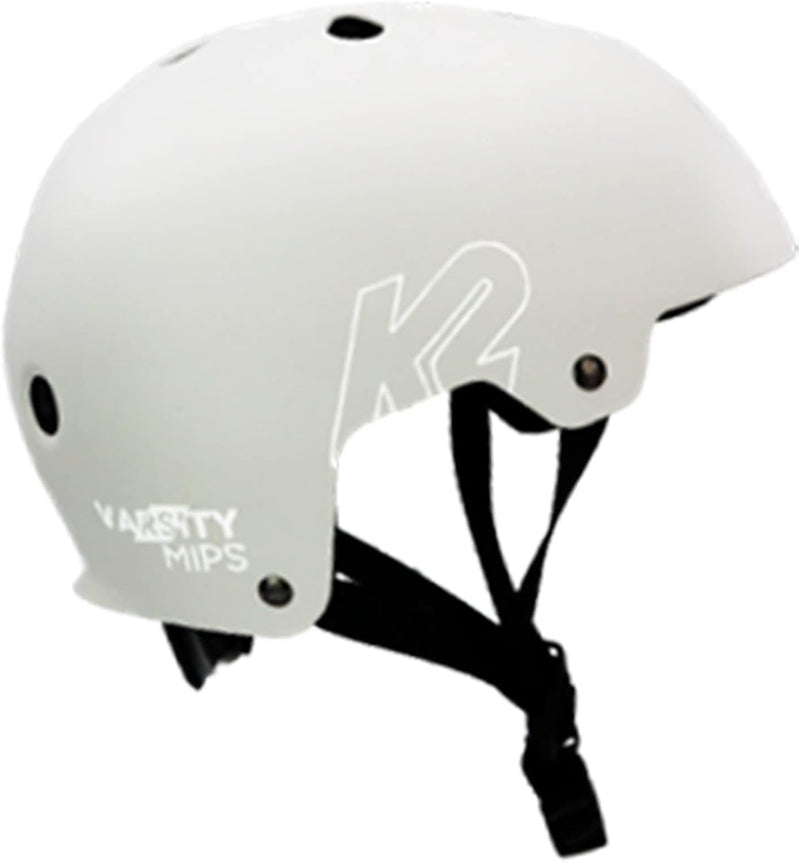 K2 Skates VARSITY MIPS Helm, Inline Skate Helm, Fahrradhelm, Skateboard Helm L (59 - 61 cm) Weiss, L