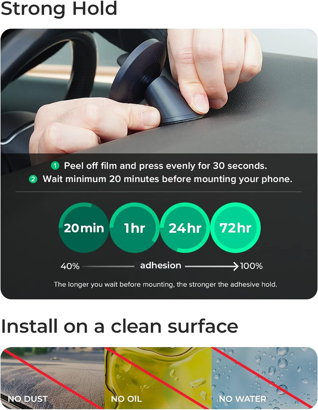 iOttie Velox Magnetische Handyhalterung fürs Auto. Kompatibel mit MagSafe iPhones einschliesslich iP