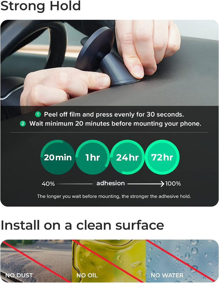 iOttie Velox Magnetische Handyhalterung fürs Auto. Kompatibel mit MagSafe iPhones einschliesslich iP