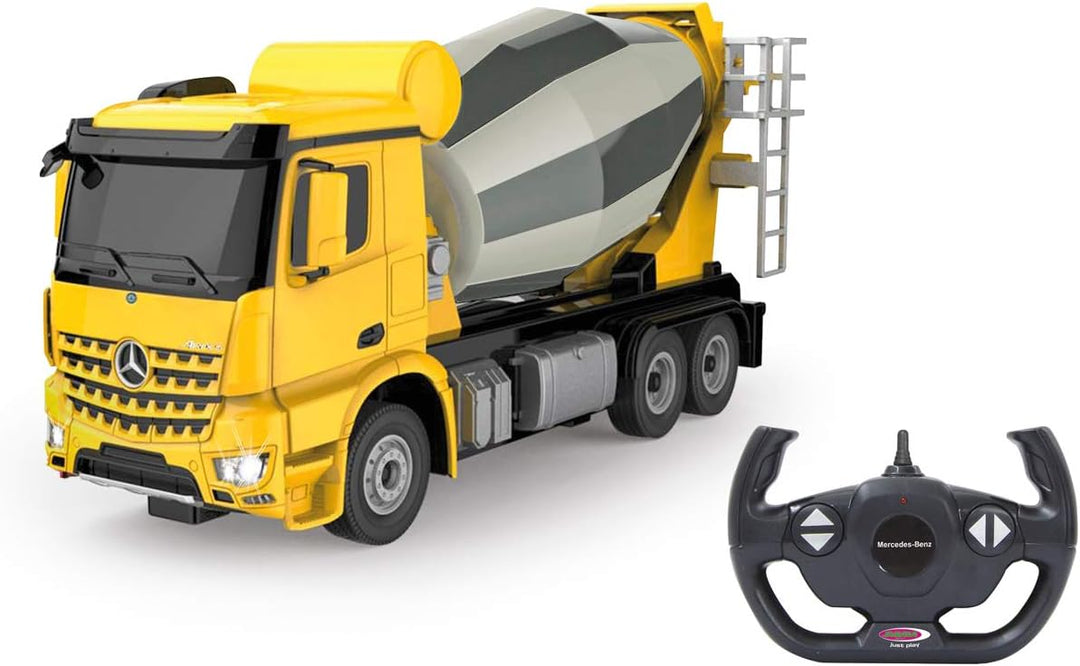JAMARA 405213 - Betonmischer Mercedes-Benz Arocs 1:24 2,4GHz A - manuell drehbare, Fahr-und Rückfahr
