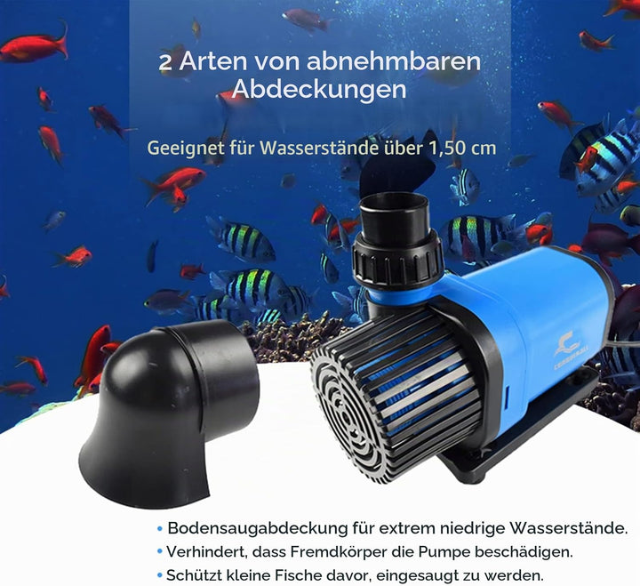 CONQUERALL 80W 2630GPH Wasserpumpe 24V DC Tauchpumpe Sinuswellen Technologie Grosser Durchfluss und