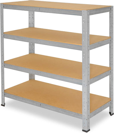 shelfplaza® 100x70x30cm Home Schwerlastregal verzinkt/Metallregal mit 4 Böden/Kellerregal Metall, Ga