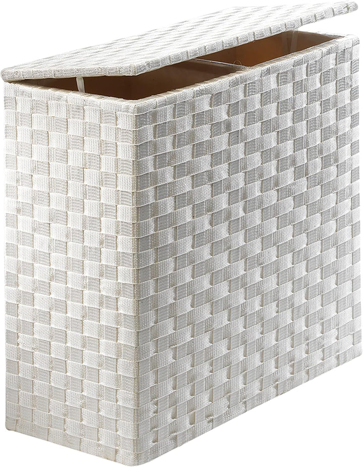 Kobolo Wäschesammler Wäschesortierer - Nylon - weiss - 125L - 2 Fächer