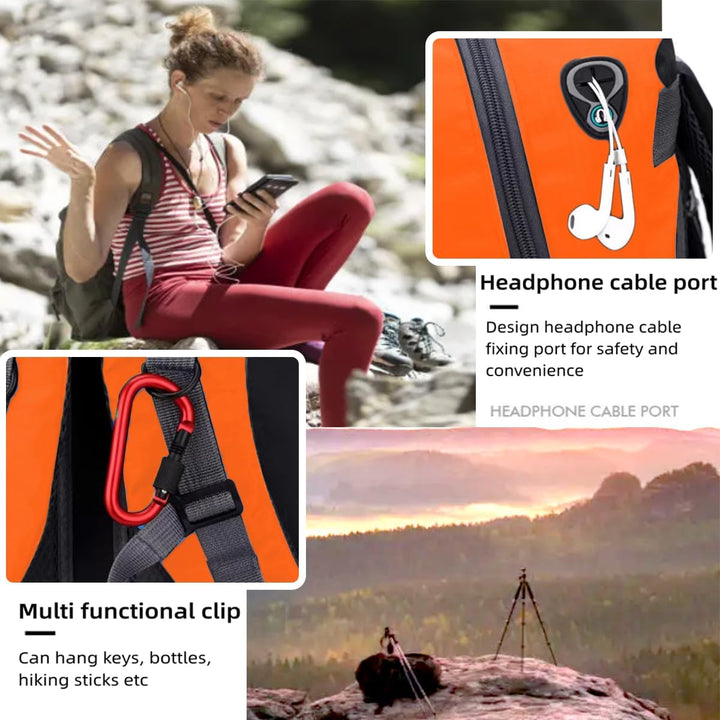 Wanderrucksack Herren Damen 40L Wasserdichter Rucksack Leicht Gross Reiserucksack，Outdoorrucksack mi
