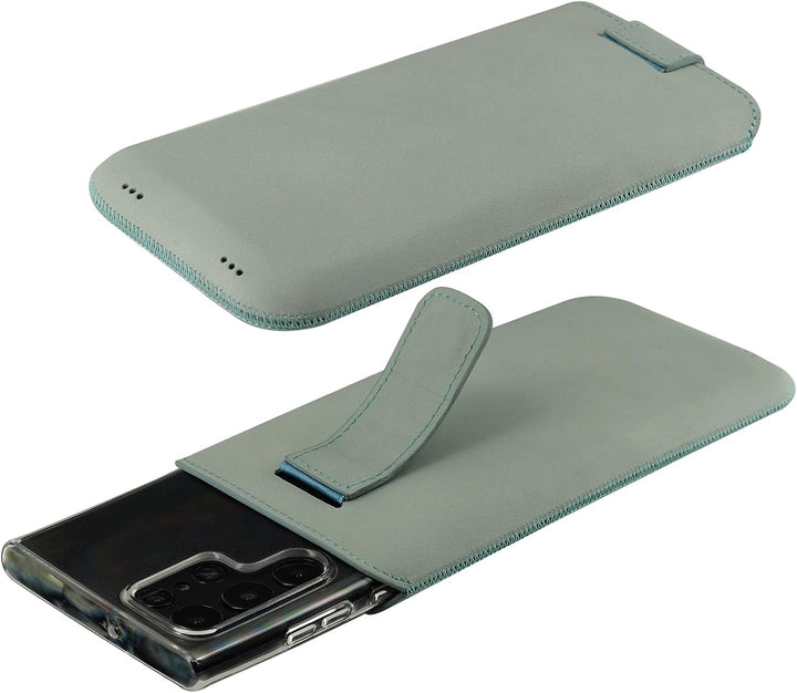 Suncase Etui Tasche kompatibel mit Samsung Galaxy S25 Ultra 5G Hülle mit ZUSÄTZLICHER Case Lasche mi