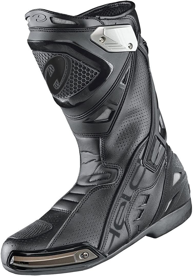 Held Epco II perforierter Motorradstiefel 39 EU Schwarz, 39 EU Schwarz