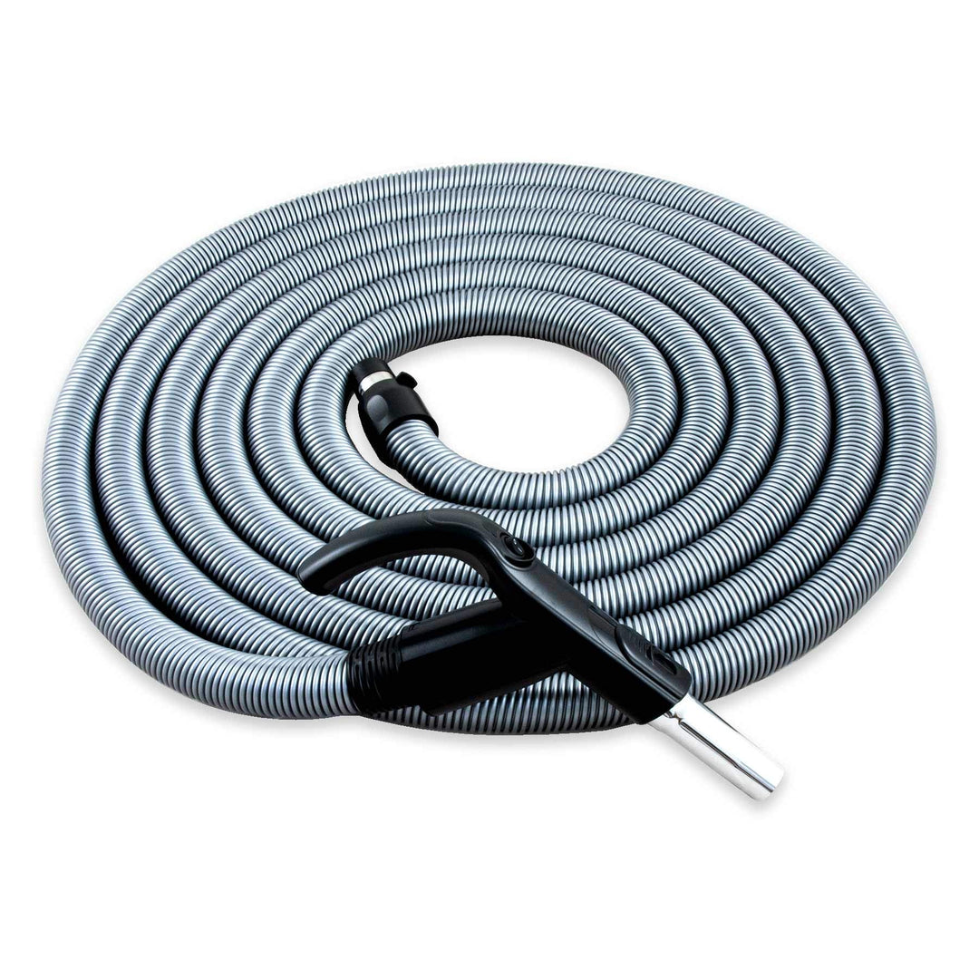 CANEUS Zentralstaubsauger Schlauch mit Ein/Aus Schalter - 9,1 M - Saugschlauch mit Handgriff Ergo -