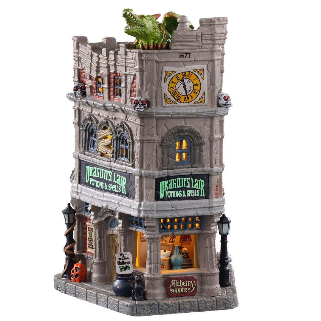 LEMAX - Dragon`s Lair Potions & Spells 05615 Haus Halloween Spookytown