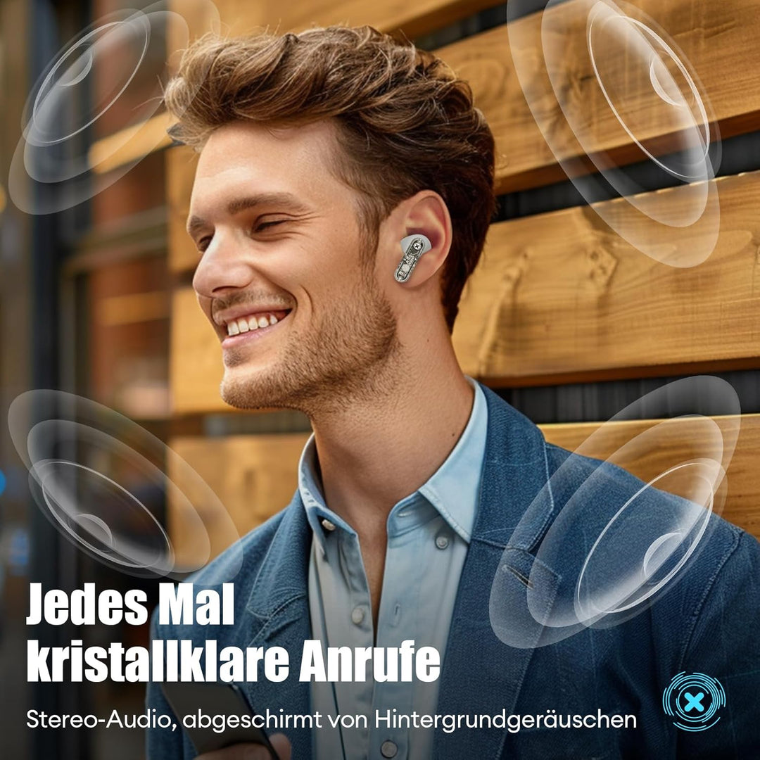 ZOMBIES CAT In Ear KopfhöRer Bluetooth 5.3 Touch Control In Ear OhrhöRer Mit 4 Mikrofon Exklusive Li