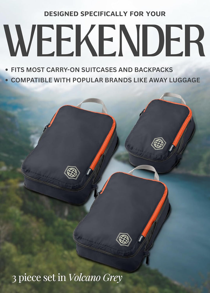 TRIPPED Travel Gear Kompression Verpackung Würfel Set für Carryon Travel-leicht dauerhaft Veranstalt