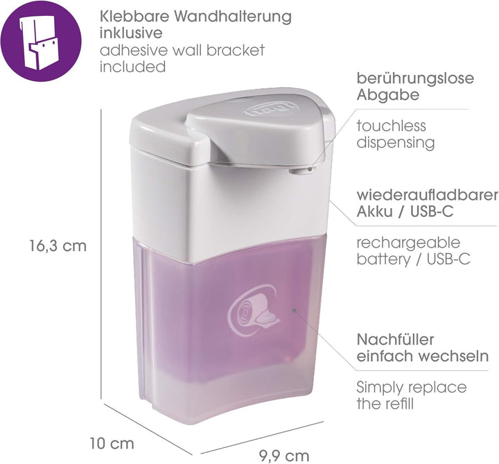 hagi Popo-Schaum statt feuchtem Toilettenpapier: berührungslos aus dem automatischen hagi Schaumspen