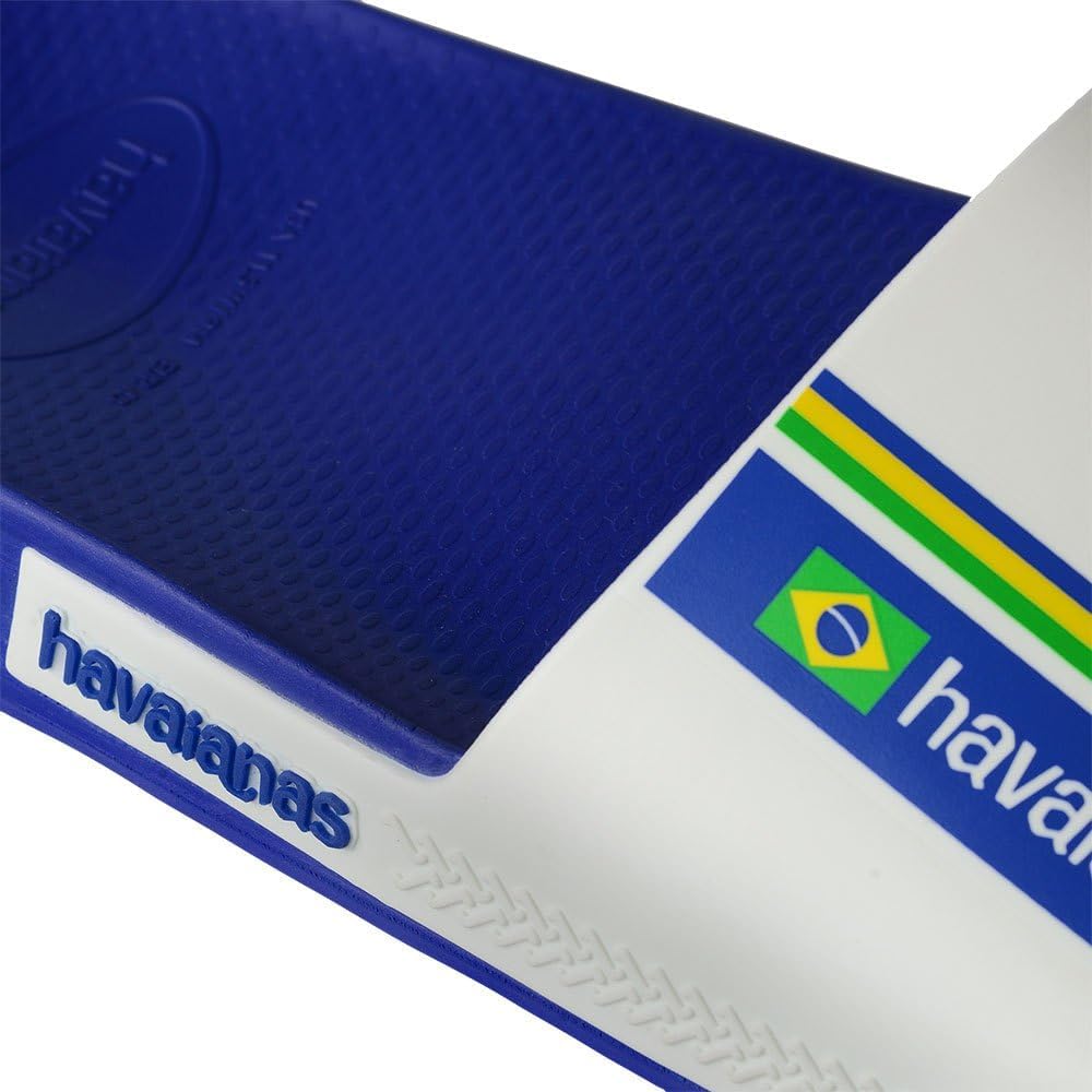 Havaianas Unisex Slide Brasil Schiebe-Sandalen, 33/34 EU Marine Blue