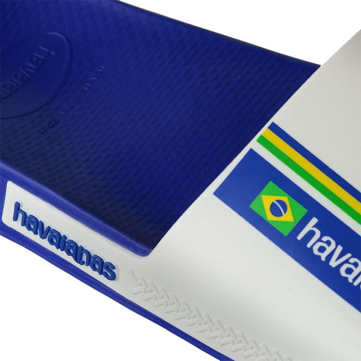 Havaianas Unisex Slide Brasil Schiebe-Sandalen, 33/34 EU Marine Blue