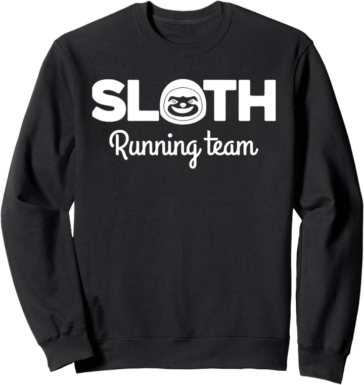 Vintage Runners Sloth Lovers Marathons Sloth Running Team Sweatshirt
