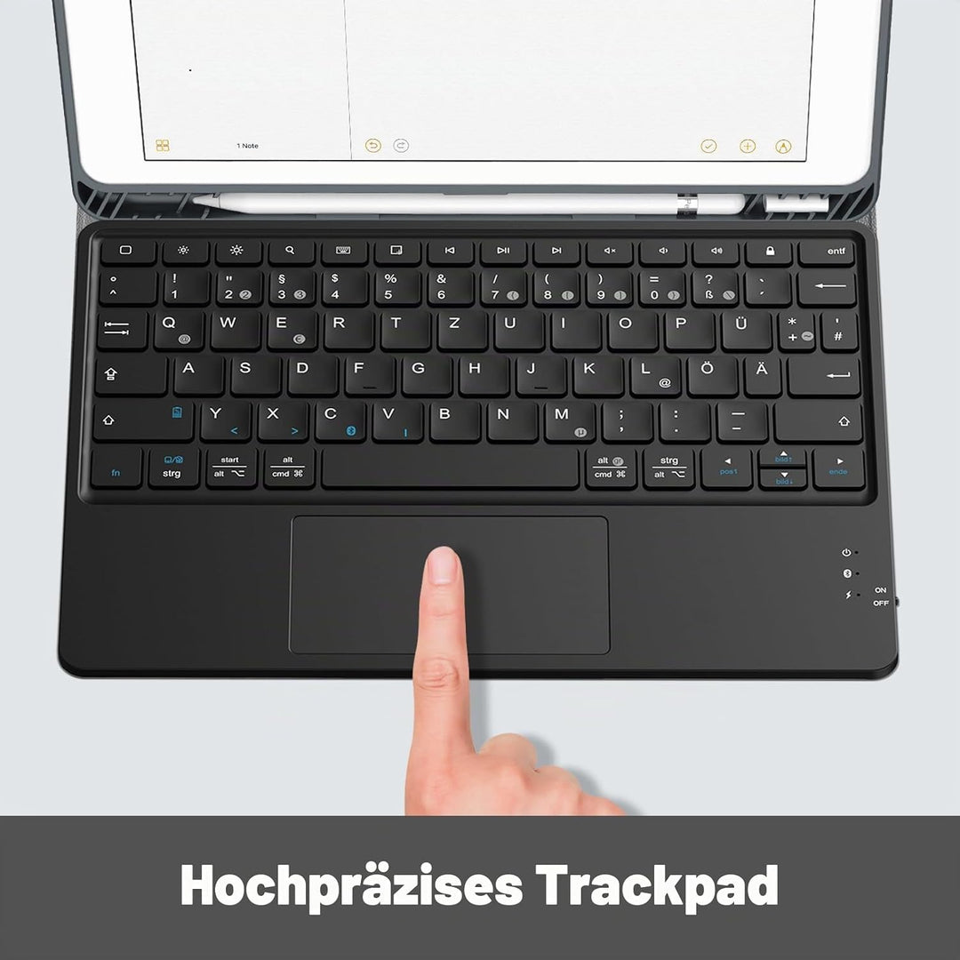 Fintie Tastatur Hülle für iPad (9. / 8. und 7. Generation - 2021/2020/2019), iPad 10.2 Hülle mit Tas