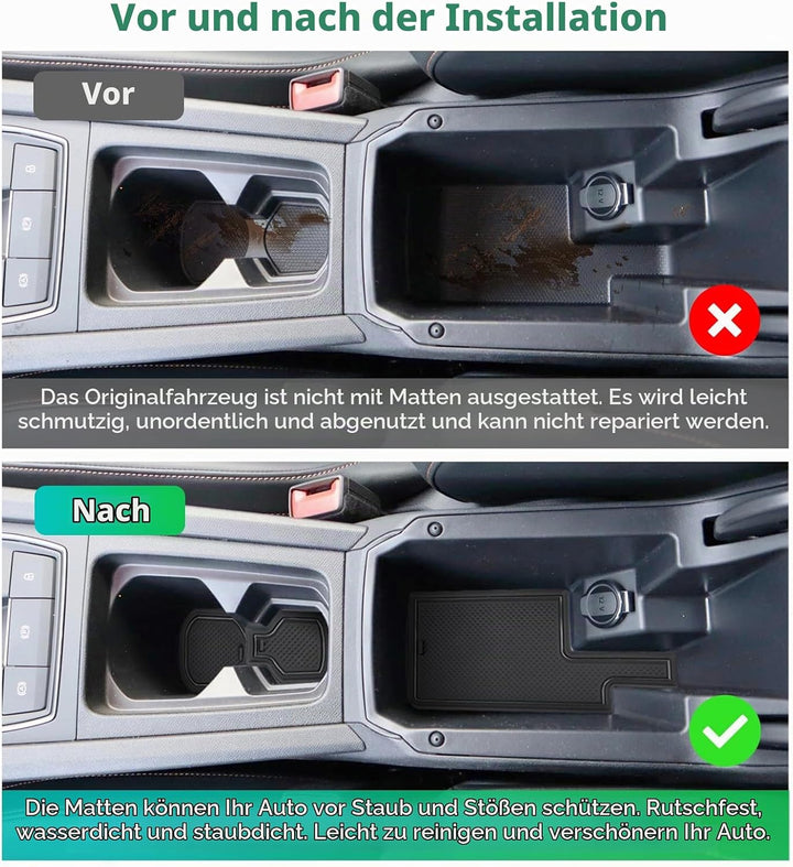 GAFAT Kompatibel mit Cupra Formentor 2022 2023 (Elektronische Automatik) Antirutschmatten, Formentor