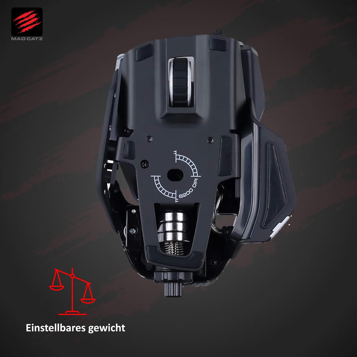 MadCatz R.A.T. 6+ Optical Gaming Mouse, White R.A.T. 6+