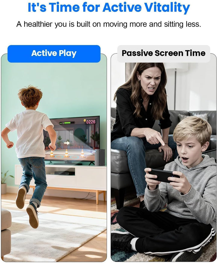 AR-Spielkonsole für Kinder: Plug &amp; Play Videospiele für aktive Spiele im Innenbereich, Spass mit der