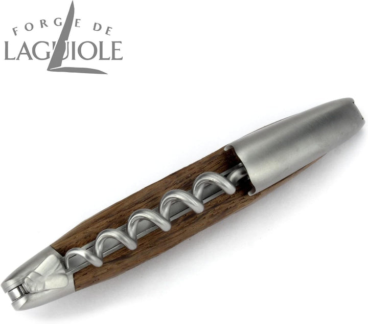 Forge de Laguiole Kellnermesser Sommelierbesteck - Griff fossile Mooreiche Morta - Edelstahl matt
