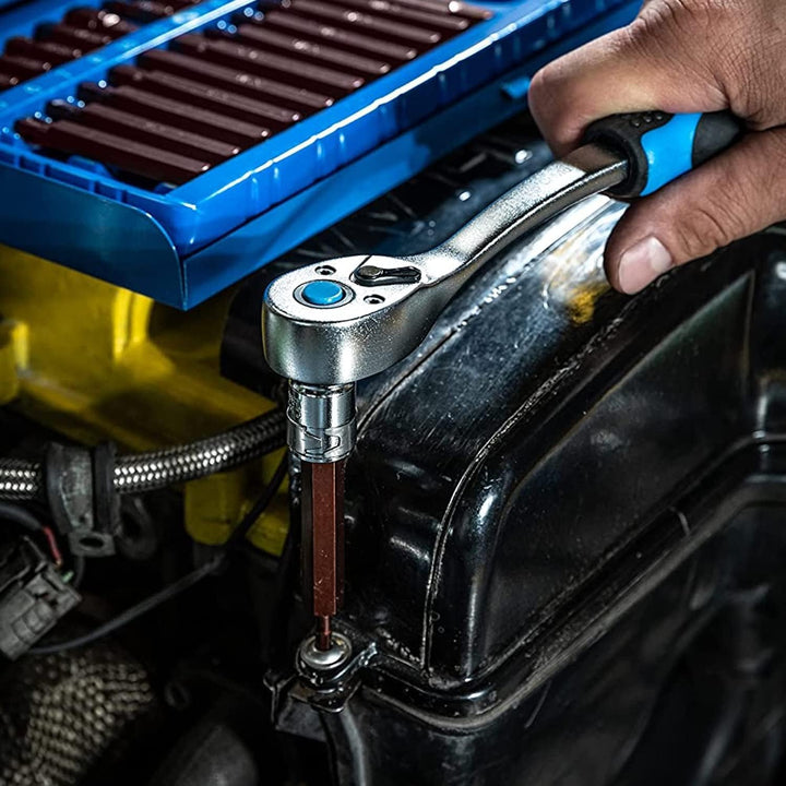 Högert Werkzeugset Werkzeugkoffer – Werkzeugsatz Werkzeug Tools Steckschlüsselsatz Schraubendreher R