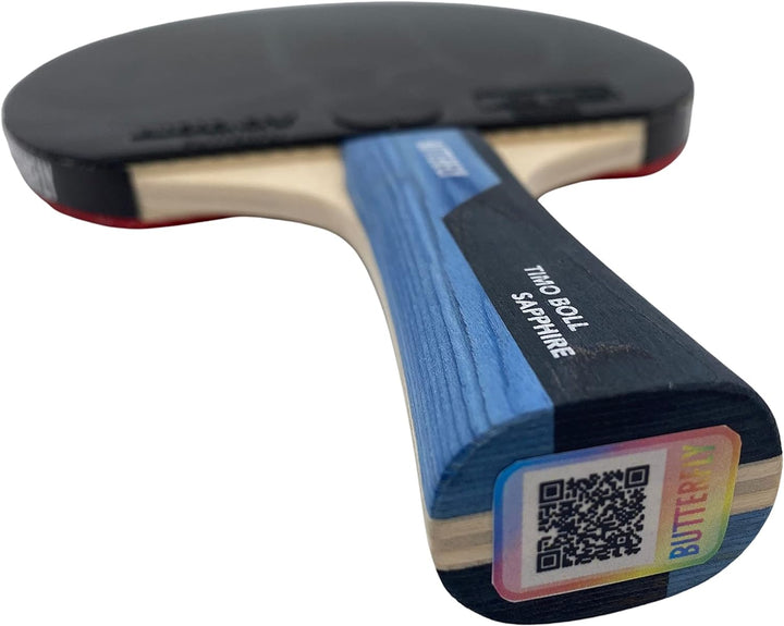 Butterfly Timo Boll Sapphire Tischtennisschläger | ITTF zertifizierter Addoy Belag für Wettkampf mit